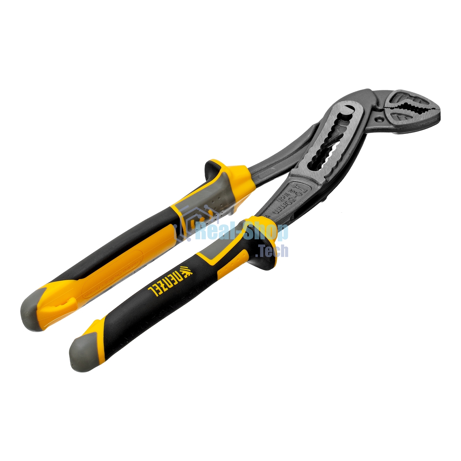 Клещи переставные Denzel трехкомпонентные рукоятки 240 мм