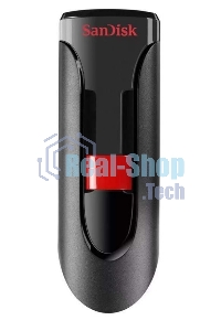 Флешка USB SanDisk CZ60 Cruzer Glide (SDCZ60-256G-B35), 256Gb, USB 2.0, R/W 30/8, черный/красный