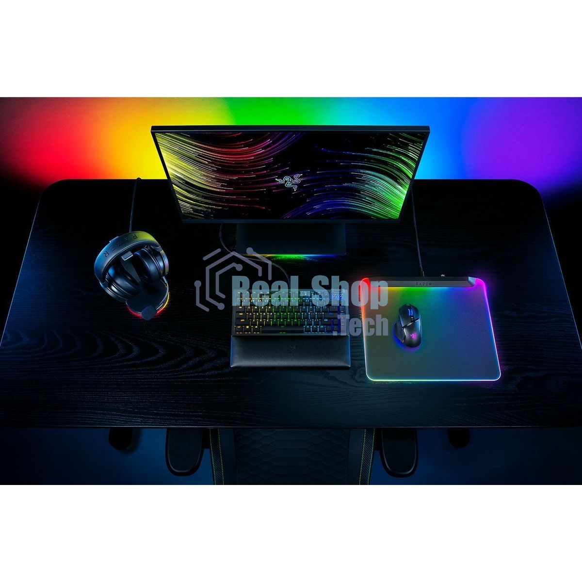 Игровой коврик для мыши Razer Firefly V2 Pro Black Hard Surface Mouse Mat
