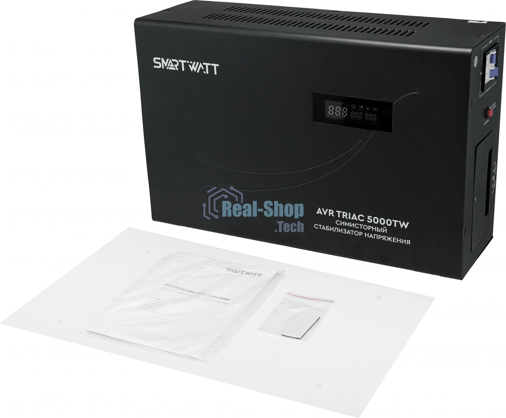 Стабилизатор напряжения Smartwatt AVR Triac 5000TW 5000ВА черный