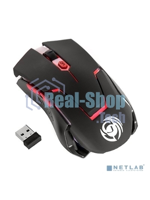 Мышь беспроводная Dialog Gan-Kata MRGK-12U черный, 1600 dpi, радиоканал, USB, кнопки - 6