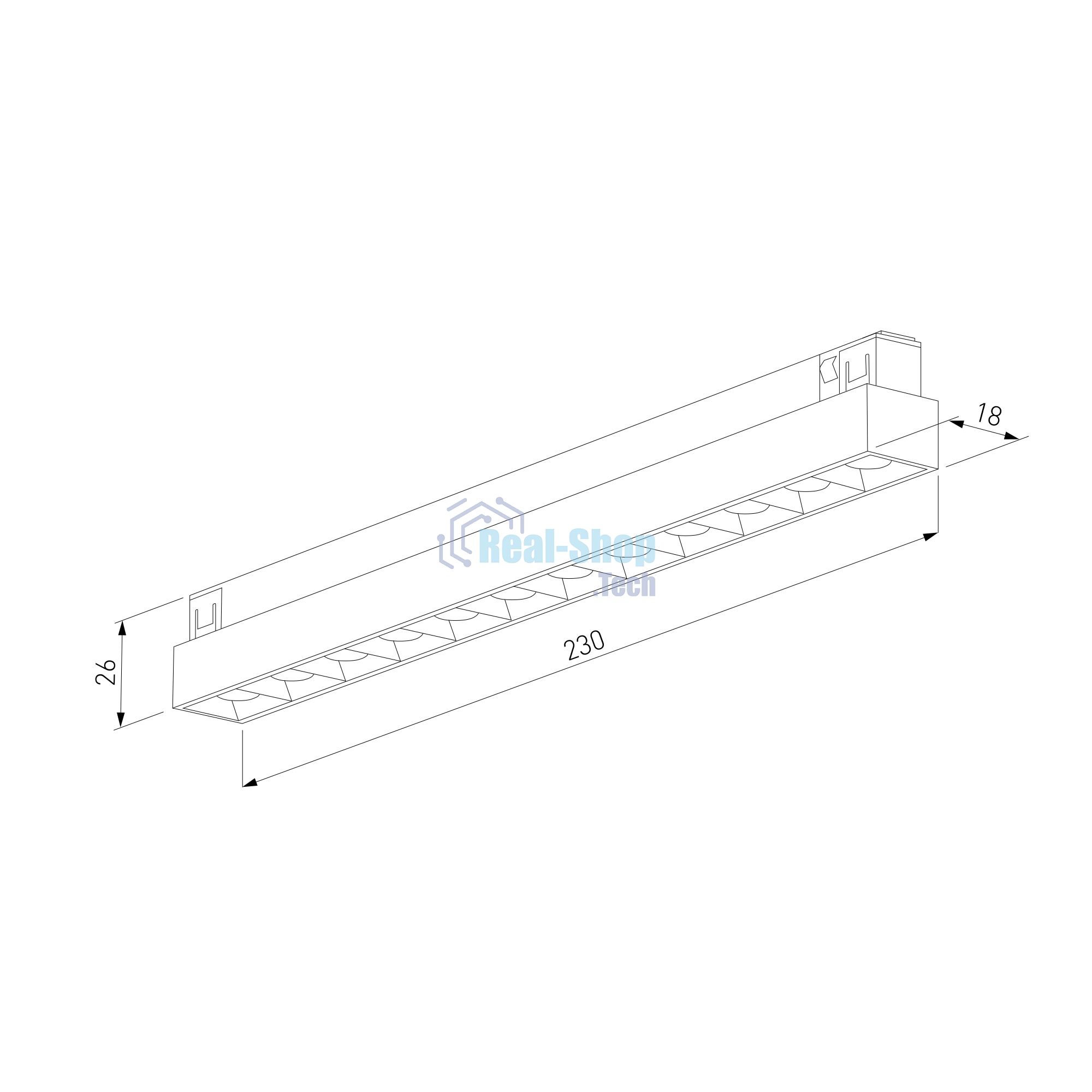 Трековый светильник Titan Line 10W 3000K (титан) 85528/01