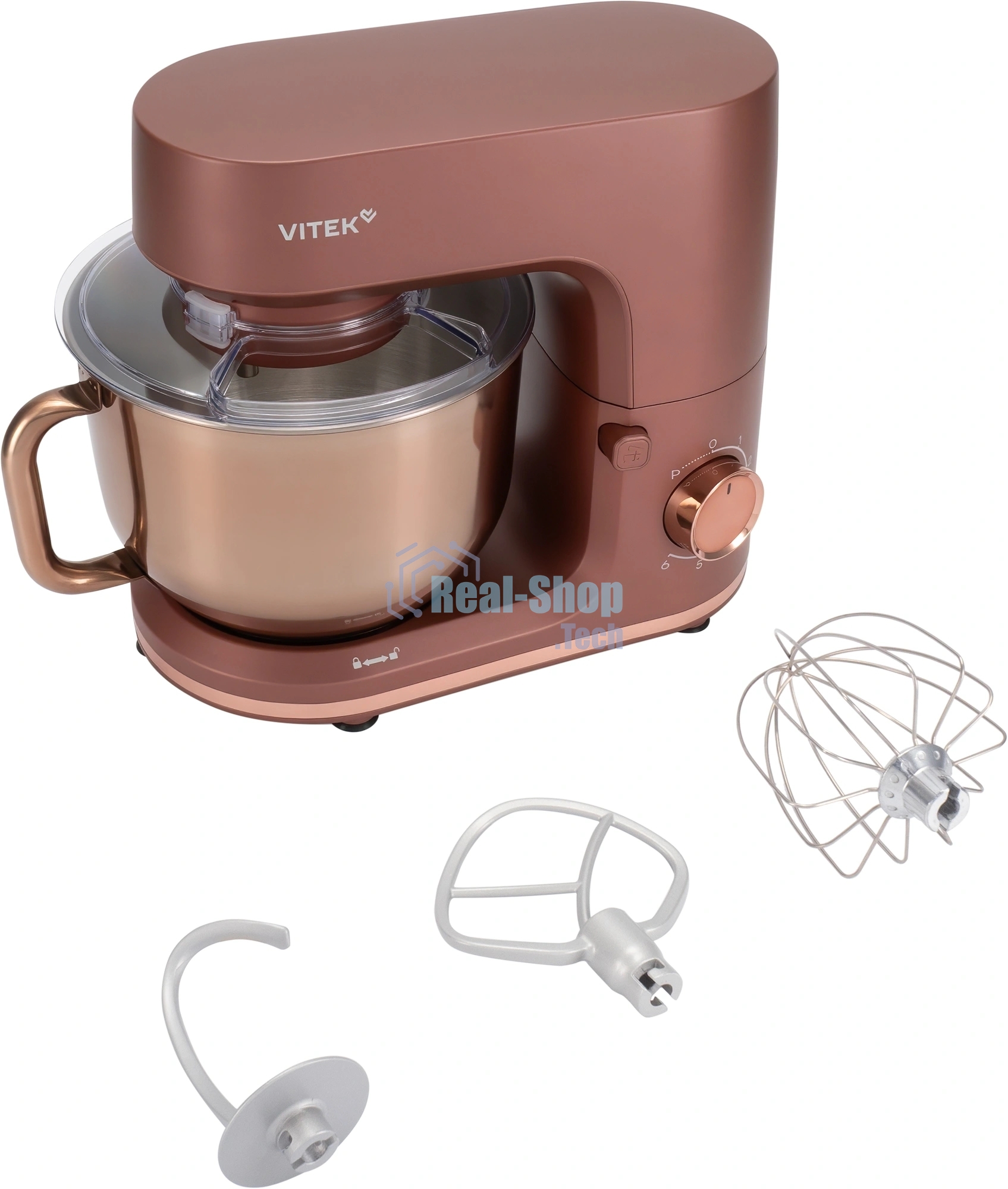 Миксер планетарный Vitek Элегия VT-PM0661 2000Вт кофейный