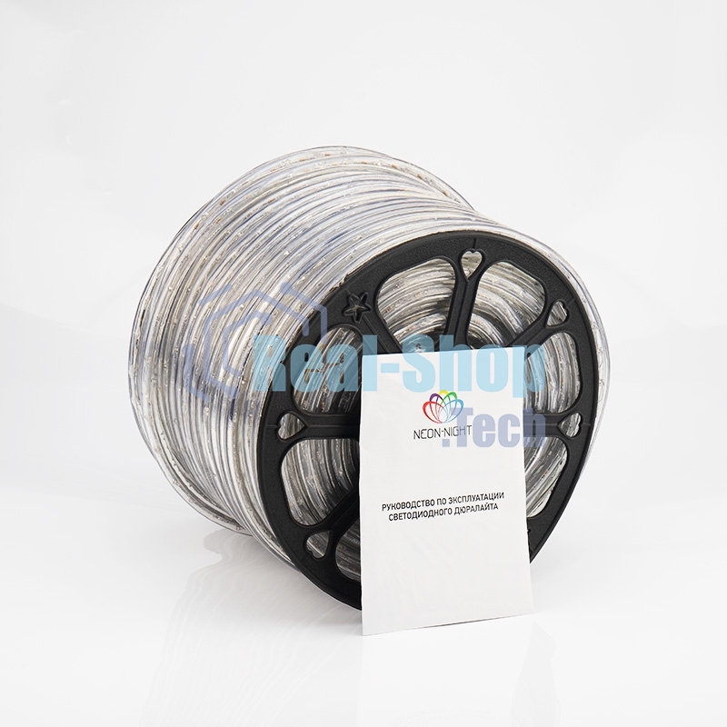 Дюралайт Neon-night LED, постоянное свечение (2W) - теплый белый Эконом 24 LED/м, бухта 100м