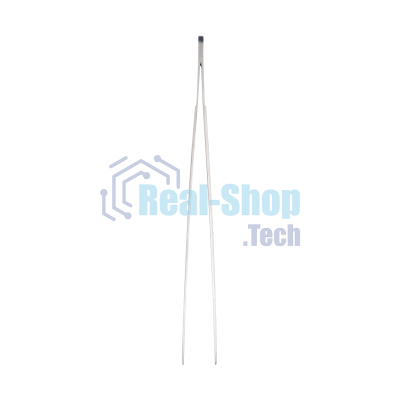 Пинцет прямой рифленый 200 мм ПРОФИ