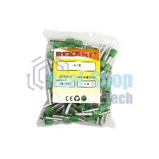 Наконечник штыревой втулочный изолированный Rexant F-18 мм 6 мм² (НШВи 6.0-18) зеленый