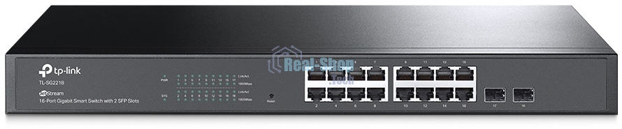 Коммутатор TP-Link Jetstream 16-port gigabit smart switch with 2-gigabit uplink ports