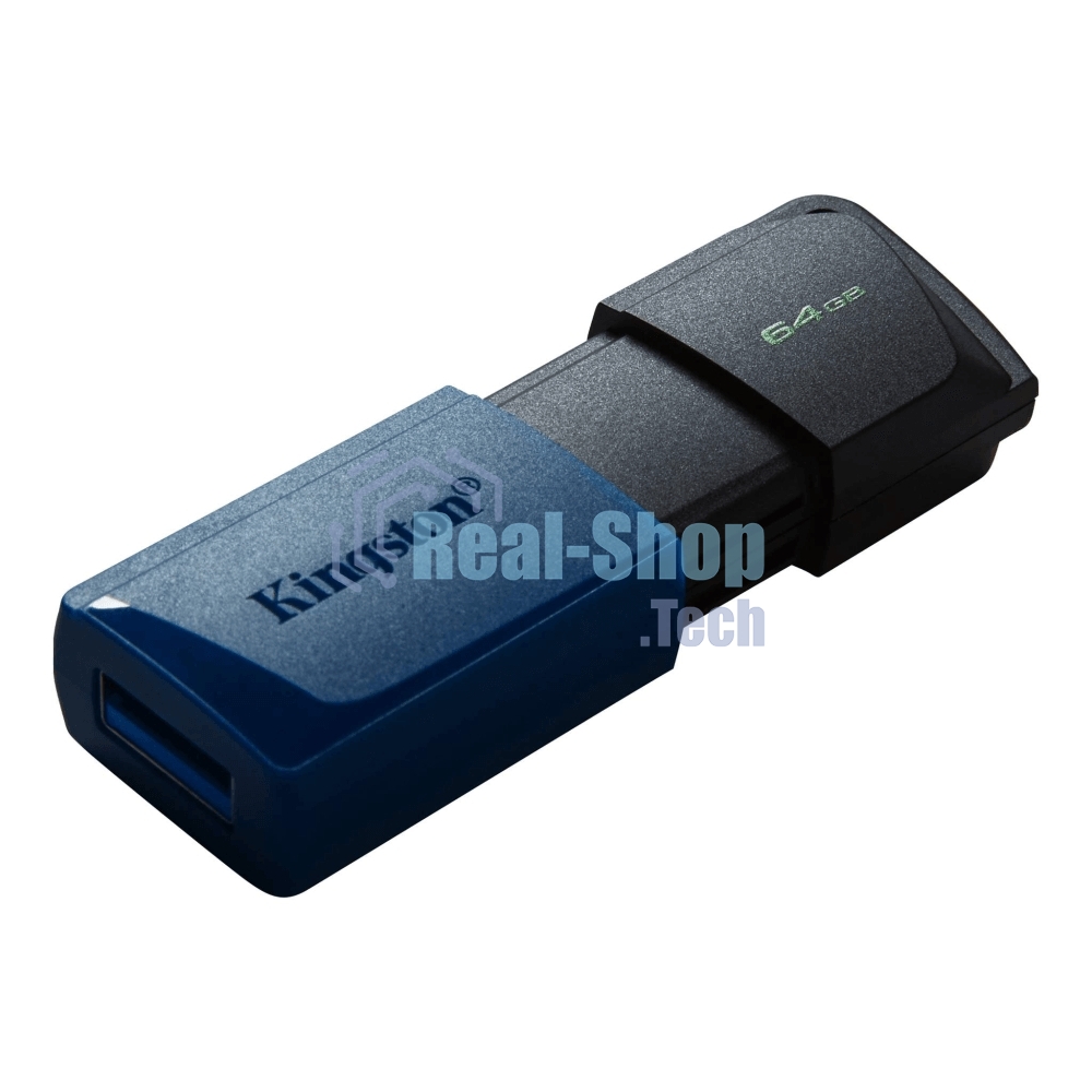 Флешка USB Kingston DataTraveler Exodia M (DTXM/64Gb), 64Gb, USB 3.0, R/W 70/45, черный/синий