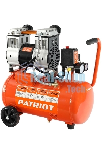 Компрессор поршневой безмасляный Patriot WO 24-220, 200 л/мин, 8 бар, 1250 Вт, 24 л, быстросъемный 1/4