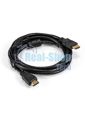 Кабель HDMI ExeGate EX-CC-HDMI-1.5F (19M/19M, 1,5м, v1.4b, ферритовые кольца, позолоченные контакты)
