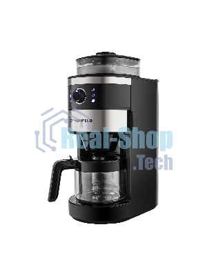 Кофеварка капельная Maunfeld MF-731BK черный, исп. кофе - зерновой/молотый, 0.83 л, 820 Вт.