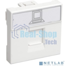 Розетка информационная РКИ-20-00-П RJ-45 UTP кат.5e (на 2 модуля) ПРАЙМЕР белая IEK