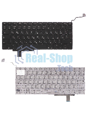 Клавиатура для ноутбука Macbook A1297 черная, большой Enter