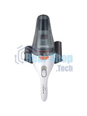Пылесос ручной Gorenje MVC72FW белый, 12/55 Вт, уборка влажная/сухая, пылесборник контейнер 0.4 л