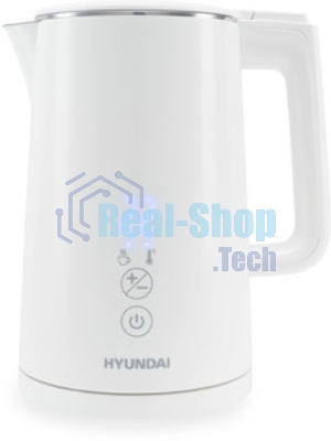 Чайник электрический Hyundai HYK-S5502 1 л, 1200 Вт, титан/титановый корпус: металл