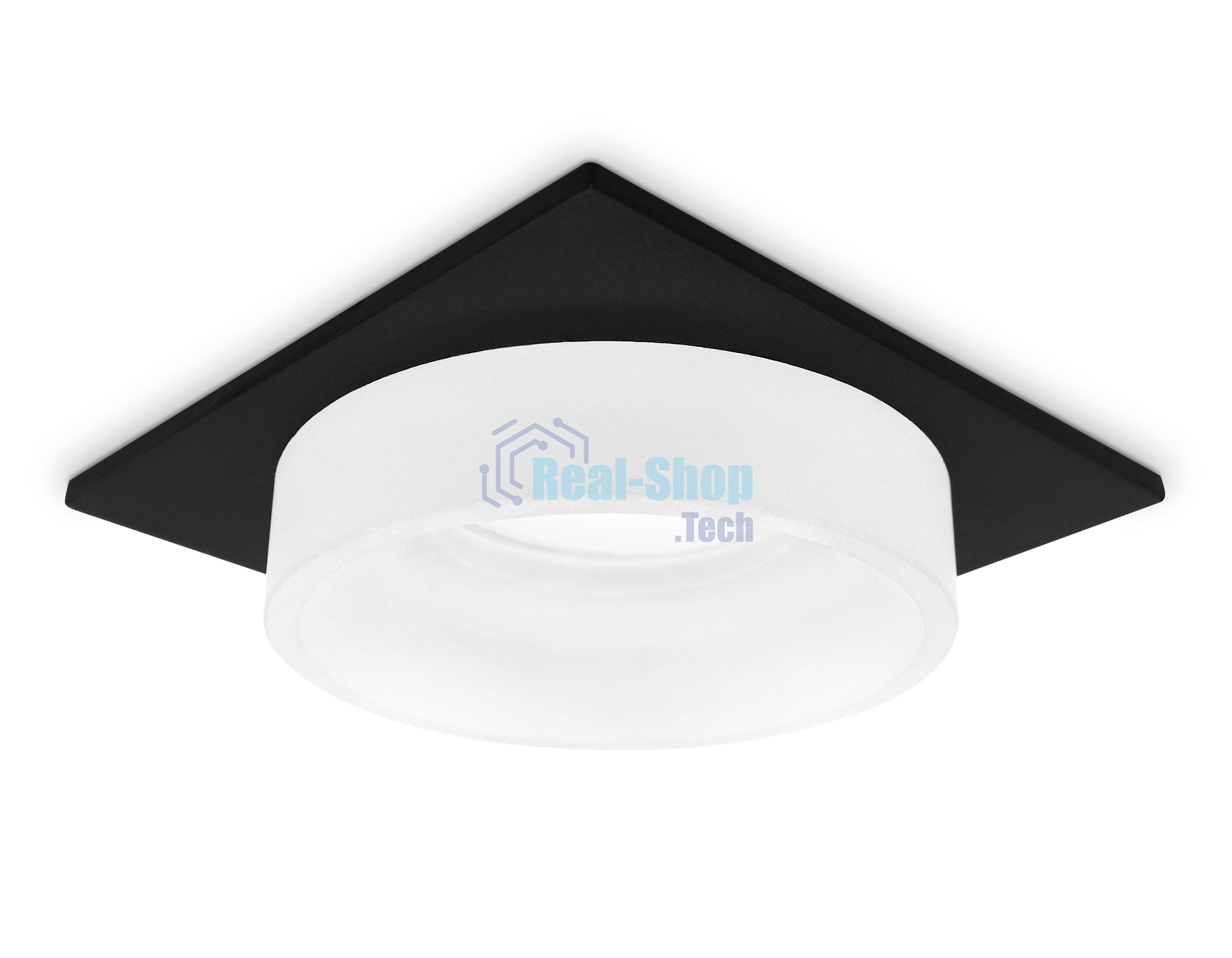 Светильник Ambrella light TN1316 SBK/FR черный песок/белый матовый GU5.3 92*92*45