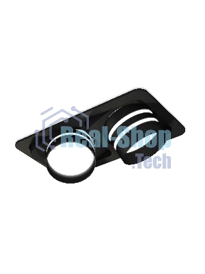 Комплект встраиваемого светильника Ambrella light XC7664082 SBK/FR черный песок/белый матовый MR16 GU5.3 (C7664, N7142)