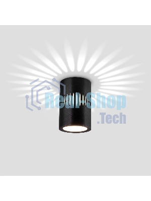 DLR026 6W 4200K / Светильник светодиодный стационарный черный матовый
