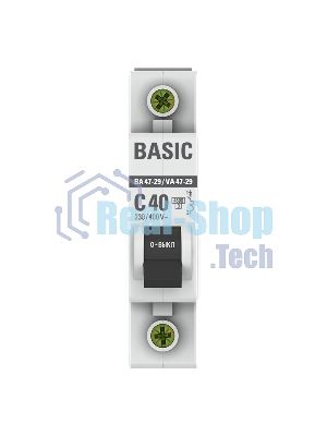 Выключатель автоматический EKF mcb4729-1-40C 1P 40А (C) 4,5кА ВА 47-29 EKF Basic