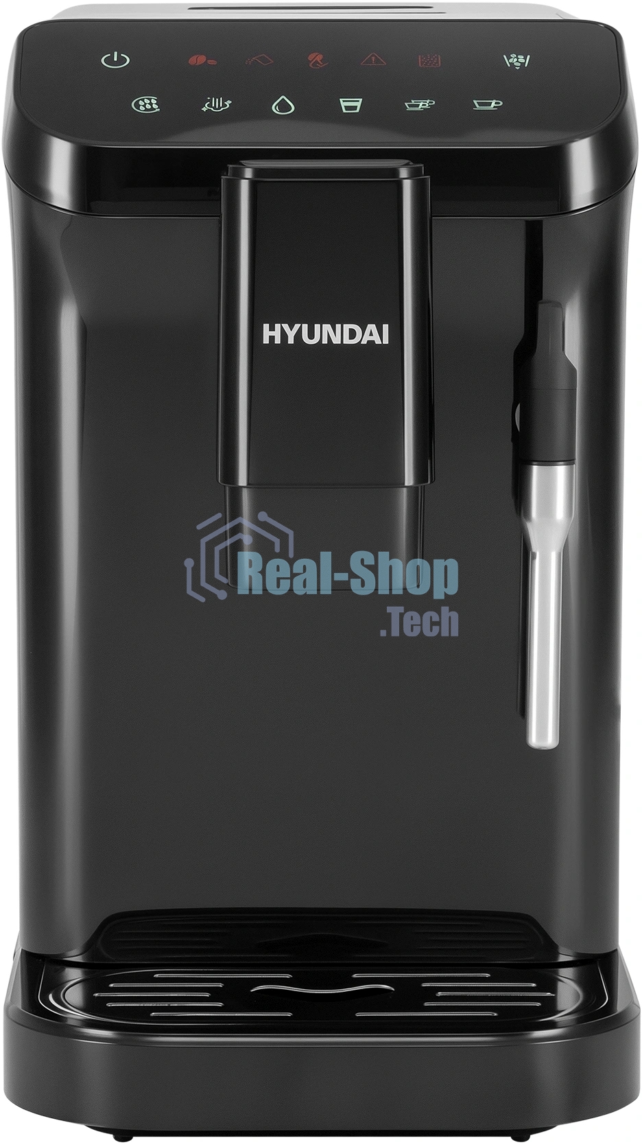Кофемашина автоматическая Hyundai HAM-4001 черный, исп. кофе - молотый, 1.5 л, 1350 Вт, 20 Бар
