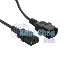 Кабель монитор-компьютер (UPS->уст-во) ExeGate Special EC-1,8S (С13->С14) 3x0.5, CCA, 1.8м