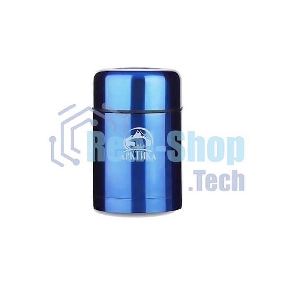 Термос Арктика 302-750 синий, широкое горло 0,75 л для супа и еды, холод/тепло 18 ч