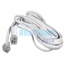 Телефонный шнур Rexant удлинитель RJ-11(6P-4C), длина 7 метров, белый