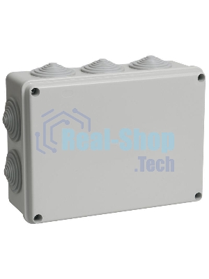 Коробка распаячная ОП 190х140х70 IP44 КМ41243 RAL7035 ИЭК UKO11-190-140-070-K41-44