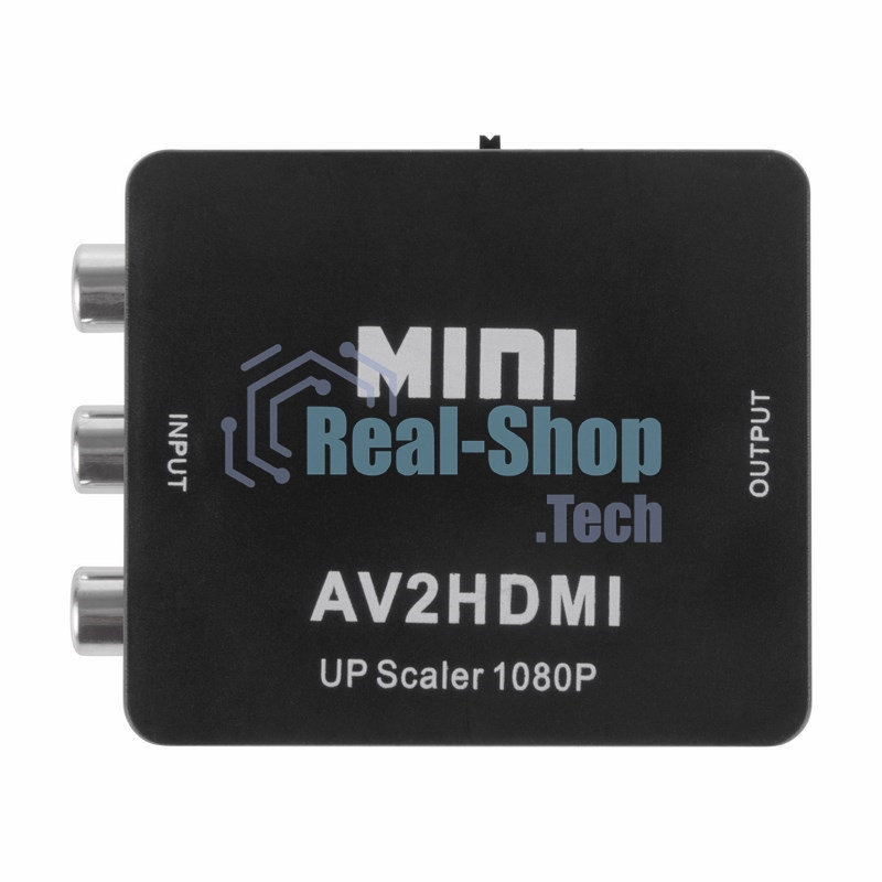 Конвертер Rexant 3 RCA на HDMI пластик, черный