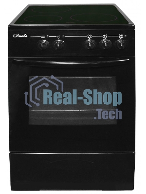 Плита электрическая Лысьва EF3001MK00 черный, конфорок 3 электрических, духовка 57 л, 50 см x 84 см x 60 см