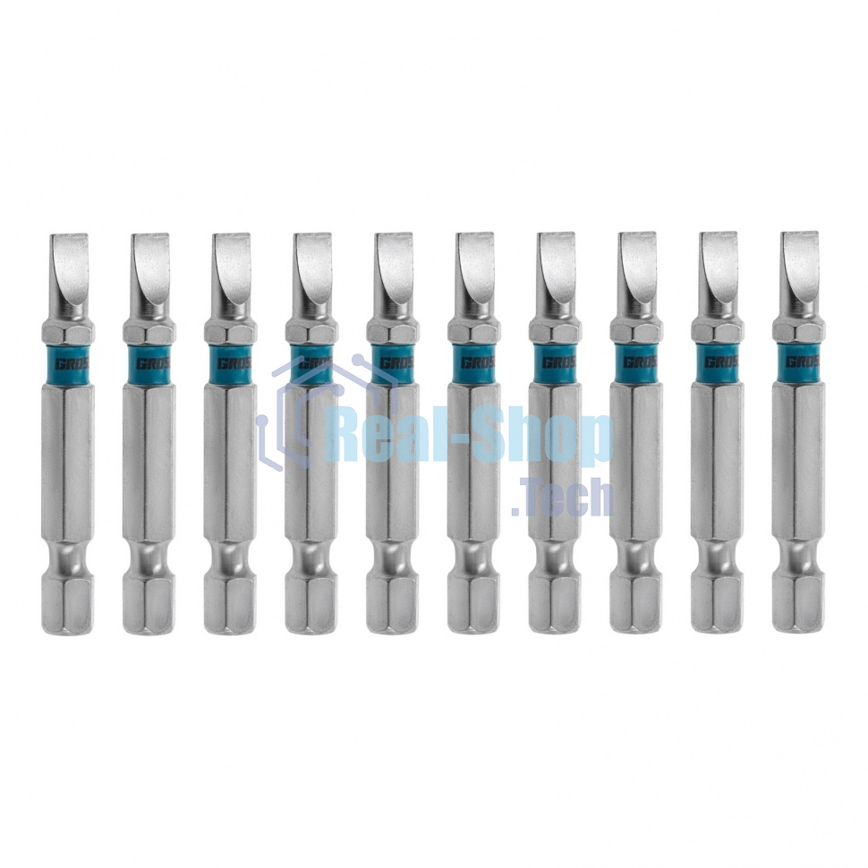 Набор бит Gross SL5,0х50, сталь S2, 10 шт.