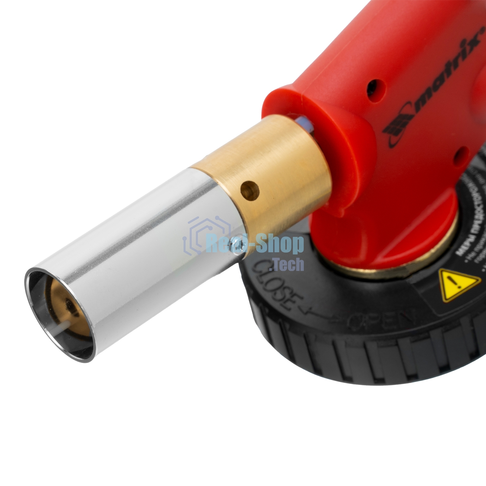 Профессиональная горелка Matrix на бутановый баллон, пьезоподжиг, расширенное сопло