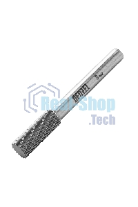 Борфреза по металлу Denzel твердосплавная, цилиндрическая, тип-А, 8 мм