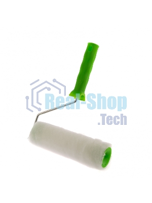 Валик Сибртех Искусственный мех с ручкой, 200 мм,ворс 15 мм, D 48 мм, D руч. 6 мм, полиэстер