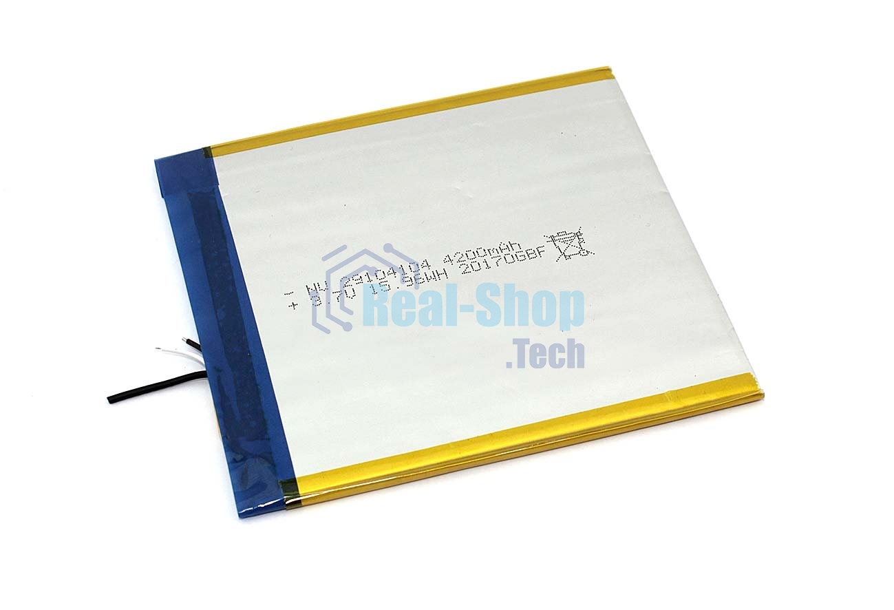Аккумулятор Li-Pol (батарея) 2.9x104x104 мм 3pin 3.7V/4200mAh