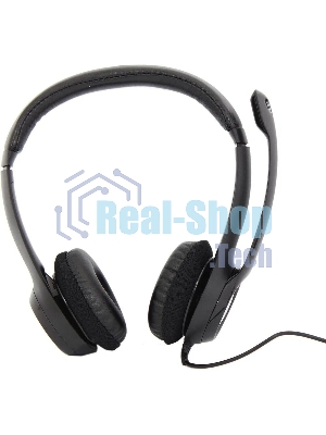 Гарнитура проводная Logitech Headset Logitech H390 USB черный