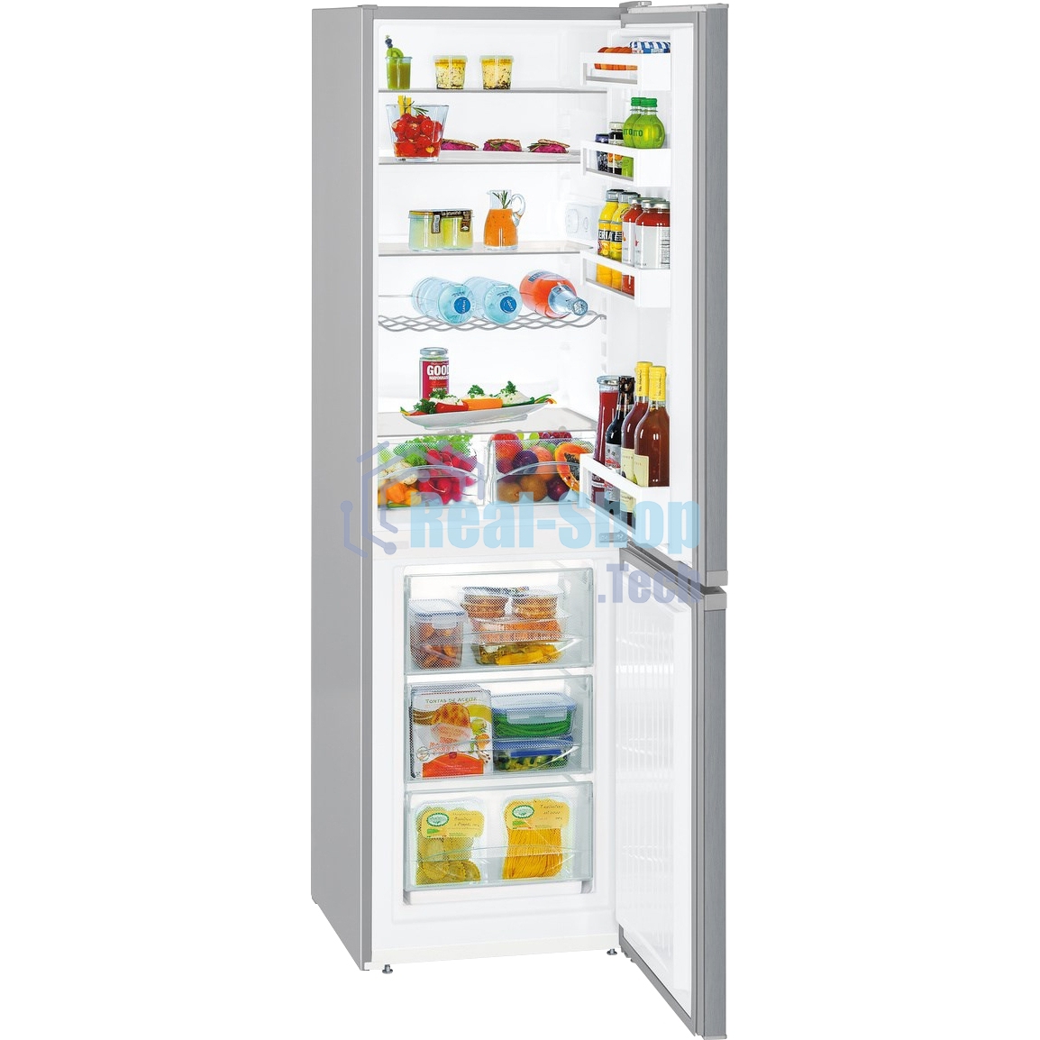 Холодильник Liebherr CUELE 3331-26 001 серебристый двухкамерный 212/84л морозилка снизу