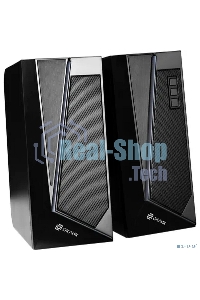 Акустическая система Oklick OK-125 2.0 черный 12Вт