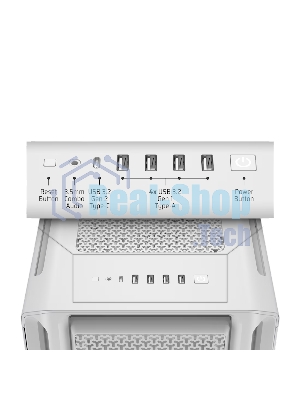 Компьютерный корпус без блока питания Case Corsair 5000T, Midi-Tower, TG, no fan, 4xUSB-A 3.2, 1xUSB 3.2 Type-C, E-ATX, ATX, mATX, mITX White