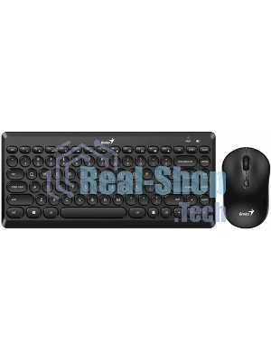 Комплект клавиатура+мышь Genius Luxemate Q8000 беспроводной, USB, 1600 DPI, чёрный
