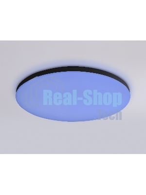 Умный светодиодный светильник FZ2004 BK черный IP54 20W 3000K-6500K+RGB Wi-Fi Алиса/Tuya/Smart Home/Alexa D300*55 (ПДУ ИК)