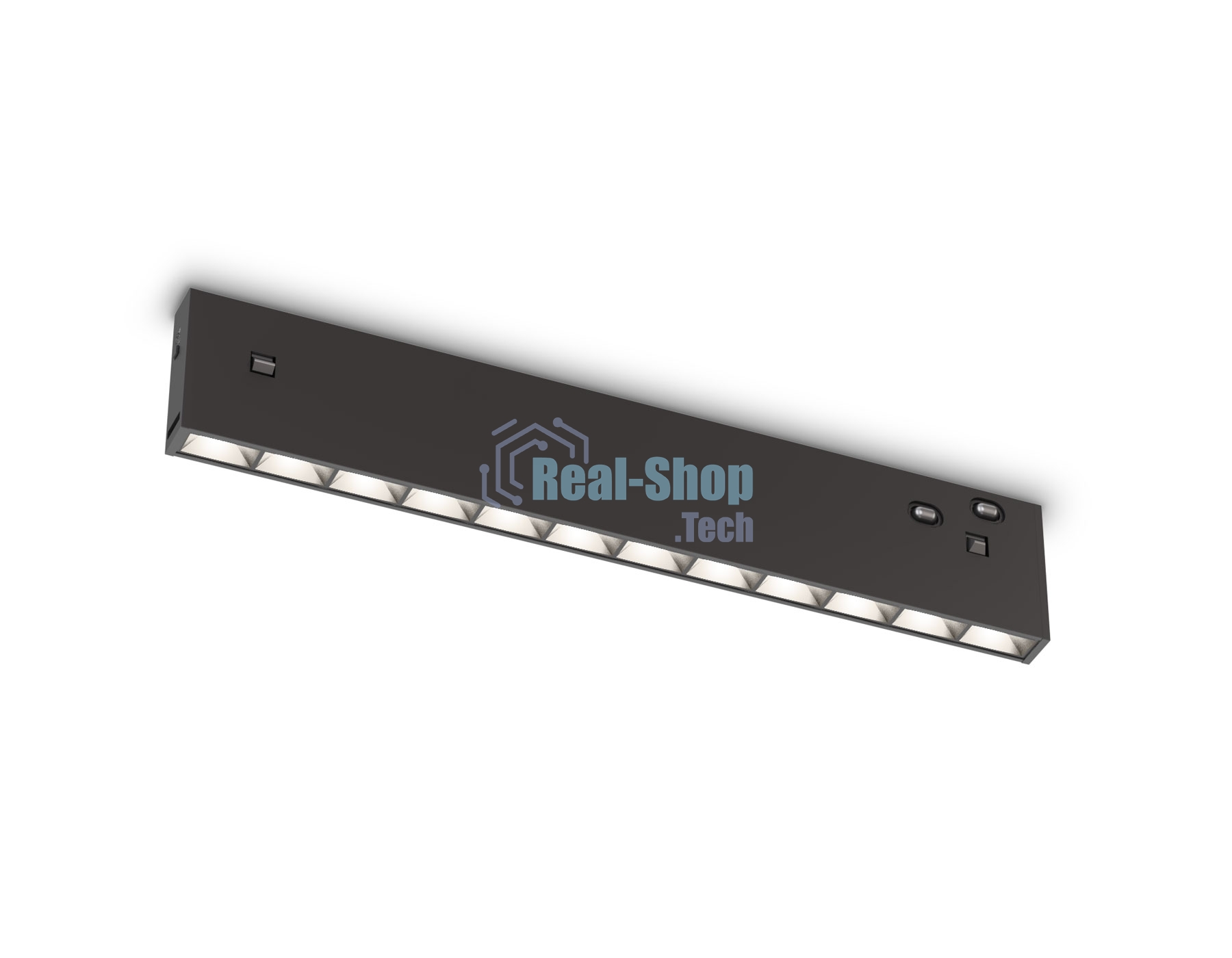Трековый светильник GL2335 BK черный IP20 10W 3CCT 3000/4200/6400K 48V 200*10*37