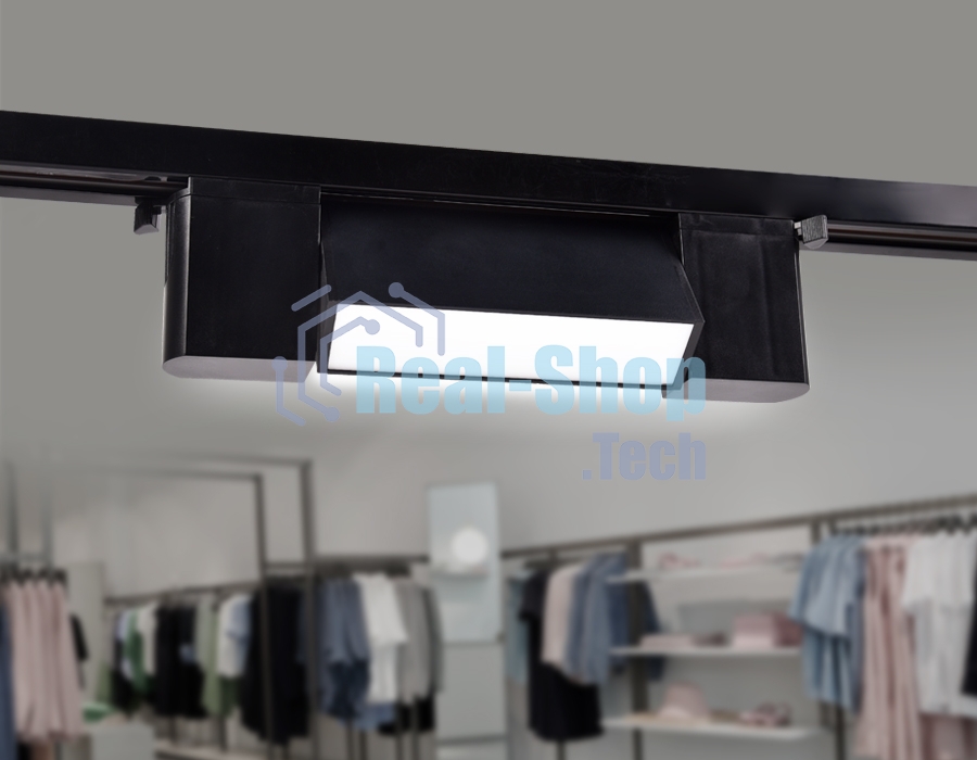 Трековый однофазный светодиодный светильник Ambrella light GL6660 BK черный LED 6W 4200K