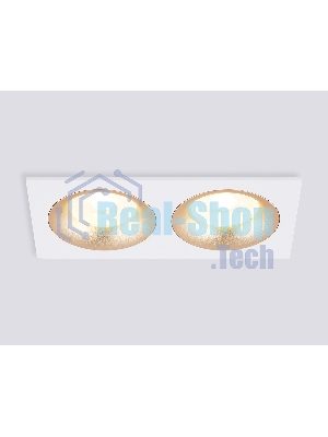Светильник встраиваемый Ambrella light TN102733/2 WH/GD белый/золото GU5.3 175*92*23