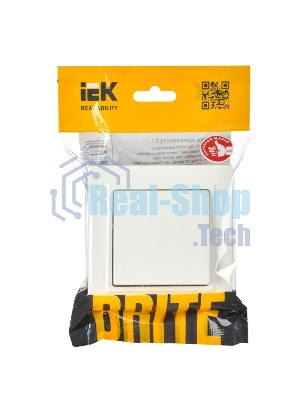 Выключатель 1-кл. IEK BRITE 10А в сб. ВСР10-1-0-БрБ белый