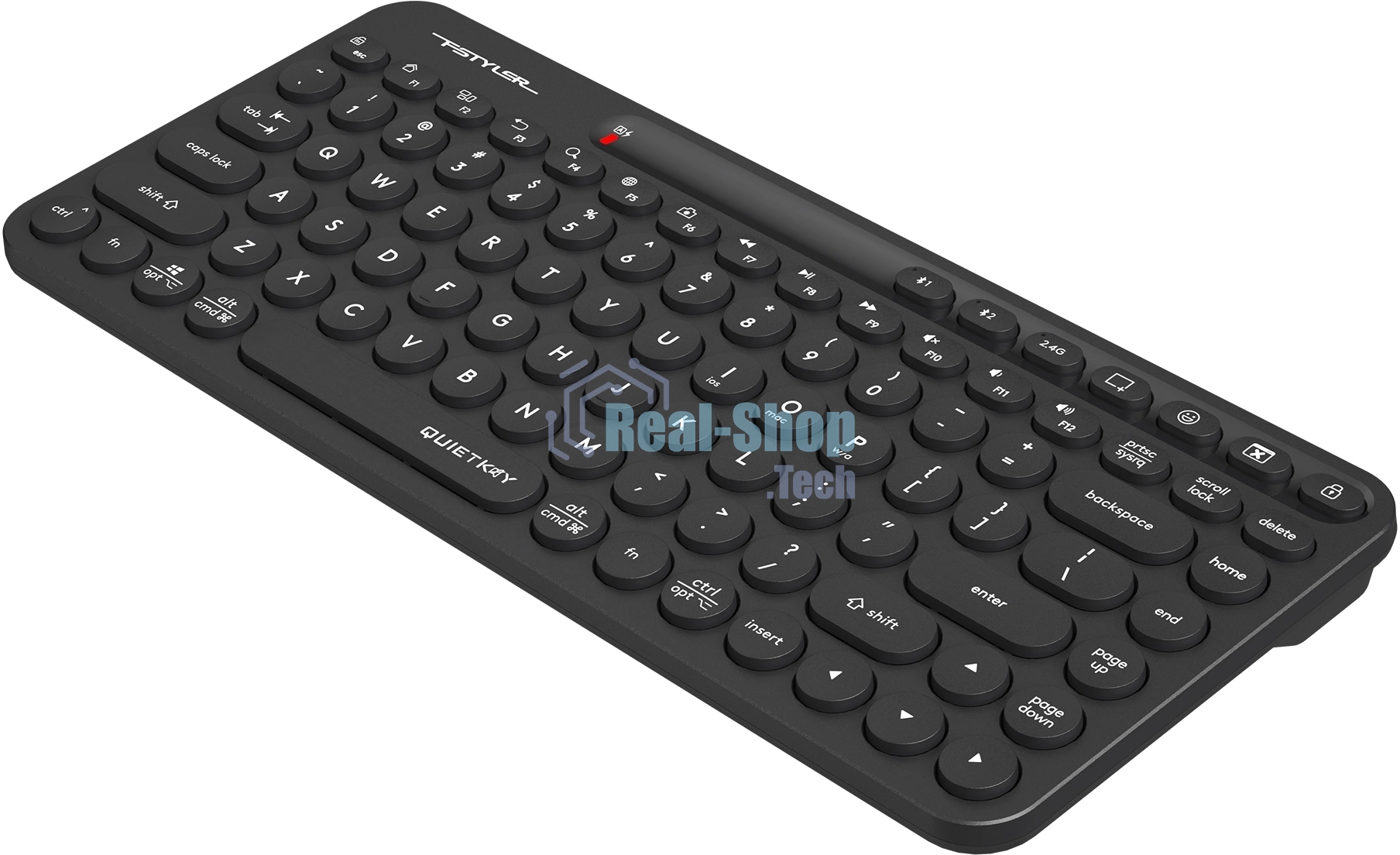 Клавиатура беспроводная A4Tech Fstyler FBK36C AS, USB, Bluetooth/Радиоканал, черный