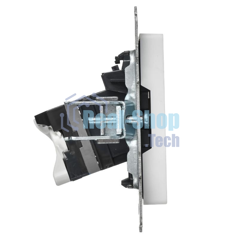 Розетка компьютерная IEK BR-K10-2-K91 СП BRITE РК11-БрАБ RJ45 кат.6 механизм арктич. бел.