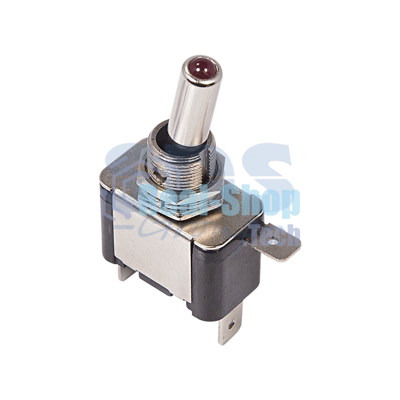 Тумблер Rexant 24V 25А (3c) ON-OFF однополюсныйс красной LED подсветкой