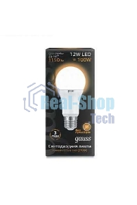 Лампа светодиодная Gauss LD102502112LED A60 globe 12W E27 2700K