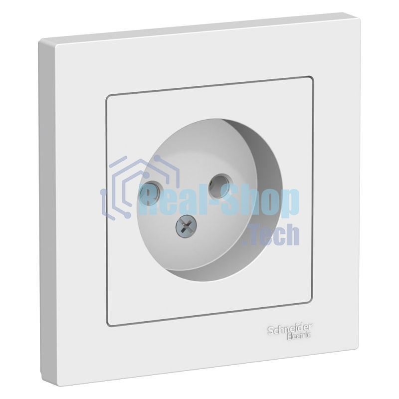 Розетка AtlasDesign без заземл. 16А в сборе белый SchE ATN000140